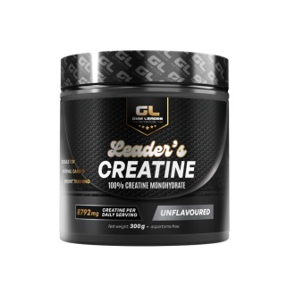 Gym Leader 100% Creatine Monohydrate Unflavoured 300g (60 Servings)