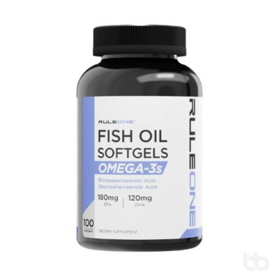 Rule1 R1 Fish Oil Omega-3s 100 Softgels