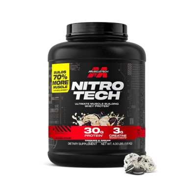 Muscletech Nitro Tech Whey Protein NEW 4lbs