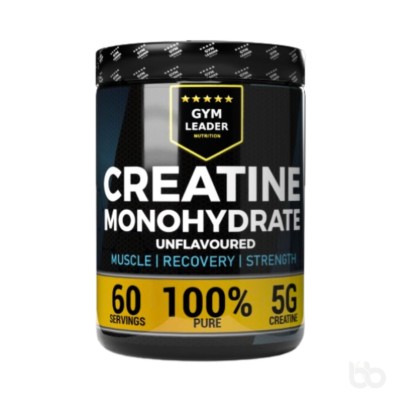 Gym Leader 100% Creatine Monohydrate Unflavoured 300g (60 Servings)