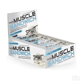 Muscle Sandwich Bar 12pcs Vanilla