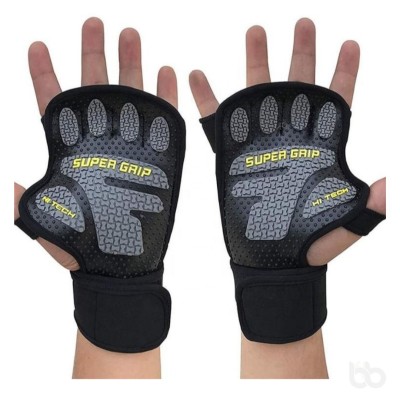 Hi-Tech Grip Gloves with Wrist Wraps