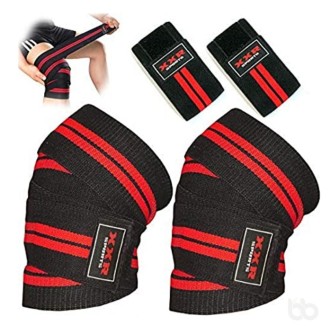 GNG Weightlifting Knee Wraps 40 Inches