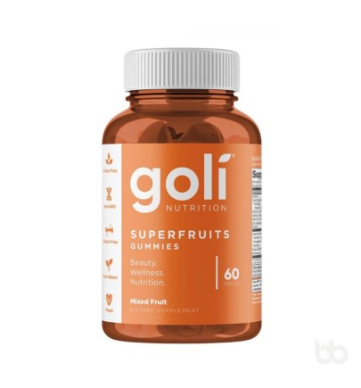 Goli Nutrition Superfruits 60 gummies + 1 Bottle Free